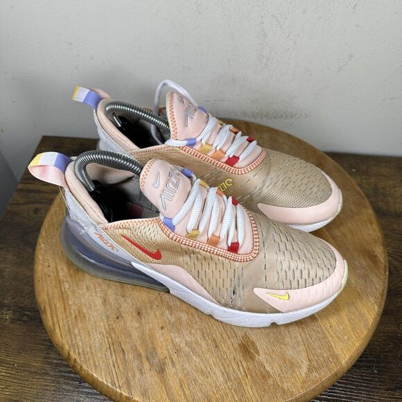 Nike Air Max 270 React Shoes Womens Size 8 Mesh CW5589-600 Running Athletic Snea - Picture 1 of 11